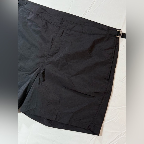 BUGATCHI Men's black nylon swim trunks size 38 - Picture 4 of 10